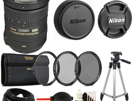 Nikon AF-S DX NIKKOR 18-200mm f 3.5-5.6G ED VR II Lens Tripod Bundle on Sale