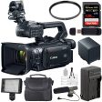 Canon XF400 4K UHD 60P Camcorder with Dual-Pixel Autofocus 128GB Memory Card + BP-820 Battery + 58mm UV + Condenser Mic Bundle Hot on Sale