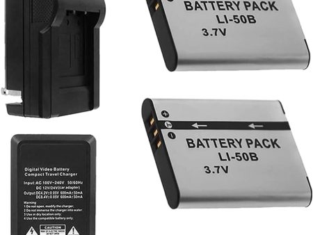 LI-50B Battery 2-Pack Bundle with Rapid Travel Charger and UltraPro Accessory Kit for Select Olympus Cameras Including Stylus Tough 6000, Stylus Tough 6020, Stylus Tough 8000, and Stylus Tough 8010 Online