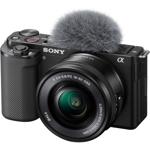 Sony Alpha ZV-E10 Mirrorless Camera with 16-50mm Lens (Black) - 7PC Accessory Bundle on Sale