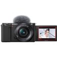 Sony Alpha ZV-E10 Mirrorless Camera with 16-50mm Lens (Black) - 7PC Accessory Bundle on Sale