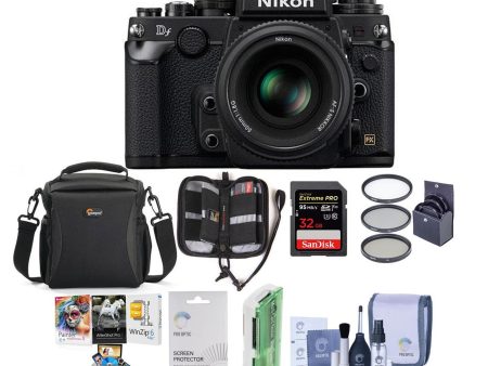 Nikon Df FX-format Digital SLR Camera Kit with AF-S NIKKOR 50mm f 1.8G - Bundle with Camera Case, 32GB SDHC Card, 58mm UV Online Sale