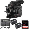 Canon Cinema EOS C300 Mark II Camcorder Body (PL Lens Mount) with Sandisk Extreme Pro 128GB Starter Package Supply