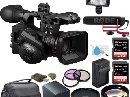 Canon XF605 UHD 4K HDR Pro Camcorder W  Rode Mic & More For Cheap