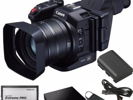 Canon XC10 Professional 4K Camcoder + 64GB CFast2.0 Card + R Writer Set Online