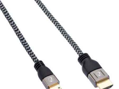 Pearstone Active Braided High Speed Mini HDMI to HDMI Cable with Ethernet - 6  (1.8 m) Fashion