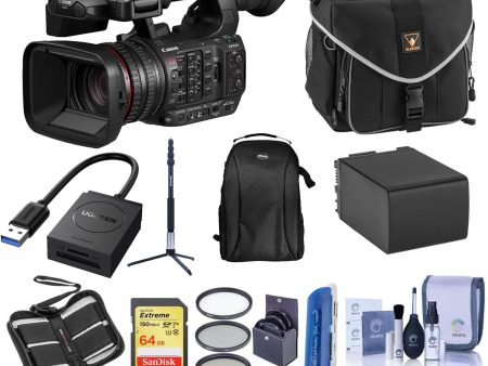 Canon XF605 UHD 4K HDR Pro Camcorder Supreme Kit Supply