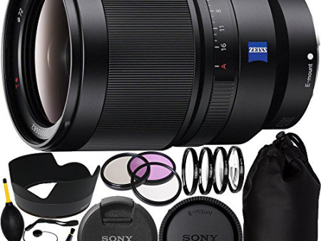 Sony Distagon T FE 35mm f 1.4 ZA Standard-Prime Lens Bundle 15PC Accessory Kit. Hot on Sale