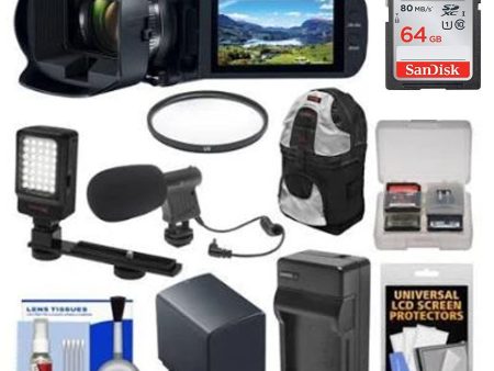 Canon VIXIA HF G50 4K Ultra HD Video Camera Camcorder with 64GB Card | Battery & Charger |Video Light |Microphone |Backpack Bundle Online Hot Sale