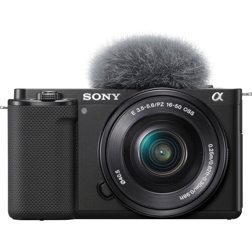 Sony Alpha ZV-E10 Mirrorless Camera with 16-50mm Lens (Black) - 7PC Accessory Bundle on Sale