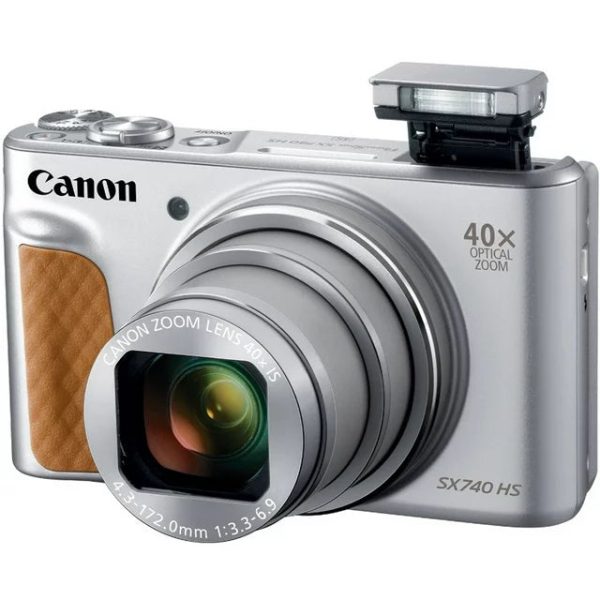 Canon SX740SL PowerShot SX740 HS Digital Camera - Silver Online Hot Sale