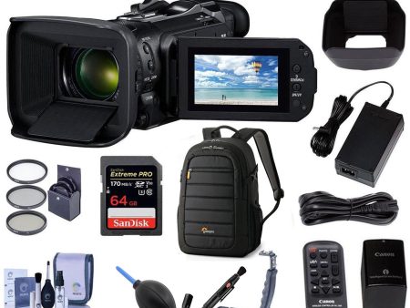 Canon Vixia HF G60 UHD 4K Camcorder with Starter Essential Bundle Fashion