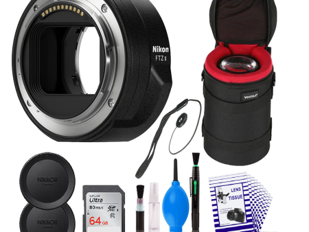 Nikon FTZ II Lens Mount Adapter for Z-Lens Bundle With SanDisk | 64GB Ultra 80Mb s SDXC Memory Card + More + Deluxe Lens Cleaning Kit + More Online