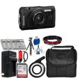 Olympus OM SYSTEM Tough TG-7 Digital Camera Premium Bundle Hot on Sale