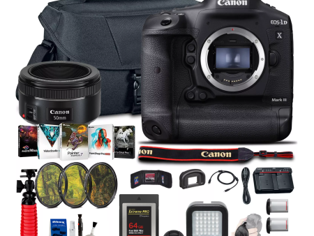 Canon EOS-1D X Mark III DSLR Camera Starter  Professional Bundle With Memory Card + Tripod & More Sale