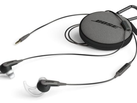 Bose SoundSport In-Ear Headphones with Inline Microphone for Apple Devices, Charcoal Black For Discount