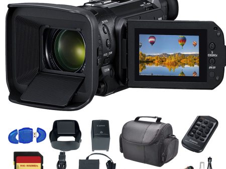 Canon Vixia HF G60 UHD 4K Camcorder with Padded Case, 64GB Memory Card and More - Base Bundle Sale