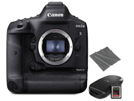 Canon EOS-1D X Mark III DSLR Camera with CFexpress Card and Reader Bundle Cheap