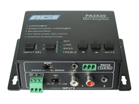 AGI PA2X20 Mini Digital Amplifier Online Hot Sale