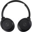 Audio-Technica Consumer ATH-ANC500BT QuietPoint Wireless Over-Ear Noise-Canceling Headphones (Black) Hot on Sale