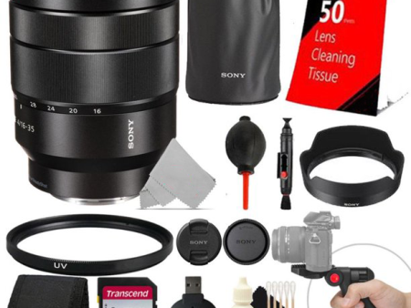 Sony Vario-Tessar T* FE 16-35mm f 4 ZA OSS E-Mount Lens + Essential Accessory Kit Supply