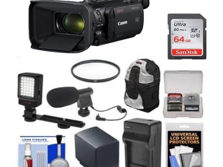 Canon Vixia HF G60 UHD 4K Camcorder Starter Kit With Backpack Hot on Sale