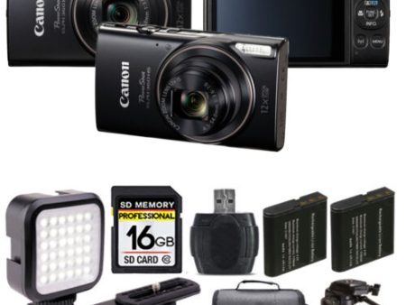 Canon PowerShot IXUS 285 ELPH 360 Camera (Mix Colors) Extra Battery LED - 16GB Kit Sale