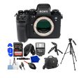 Sony a9 III Mirrorless Camera Bundle With SanDisk 128GB + Shoulder Bag + Tripod Kit with Pan Handle Video Remote Cheap