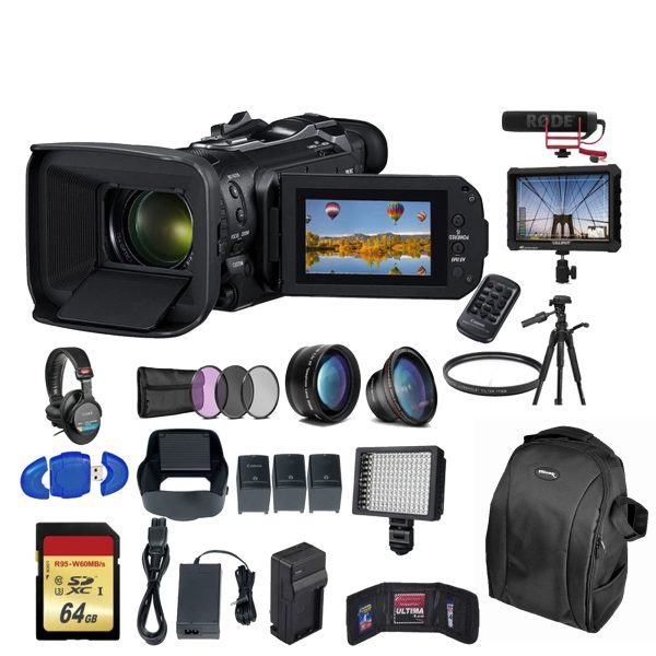 Canon Vixia HF G60 UHD 4K Camcorder Deluxe Bundle Online Sale