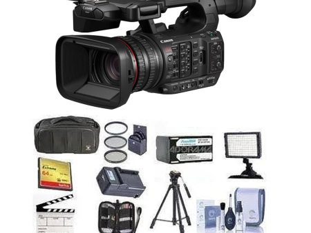 Canon XF605 UHD 4K HDR Pro Camcorder Deluxe Bundle Supply