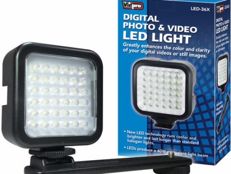 Vidpro LED-36X Photo & Video On-Camera LED Light Sale