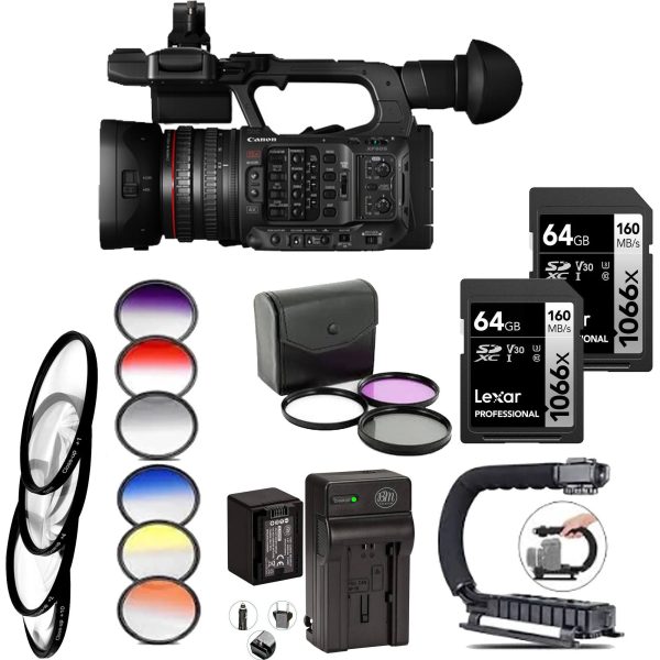 Canon XF605 UHD 4K HDR Pro Camcorder Professional Kit For Sale