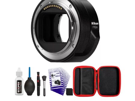 Nikon 4264 FTZ II Lens Mount Adapter for Z-Mount Mirrorless Bundle with All-in-One Cleaning Kit W  Case, 500 Pieces Lens Cleaning Paper Tissue + More For Cheap