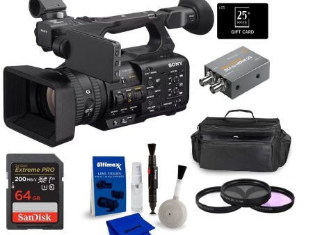 Sony PXW-Z200 4K 1  CMOS Sensor XDCAM Camcorder + SanDisk 64GB Extreme PRO Memory Card + + Micro Converter SDI to HDMI 3G + Buy Direct & Save Gift Card - $25.00 More Cheap