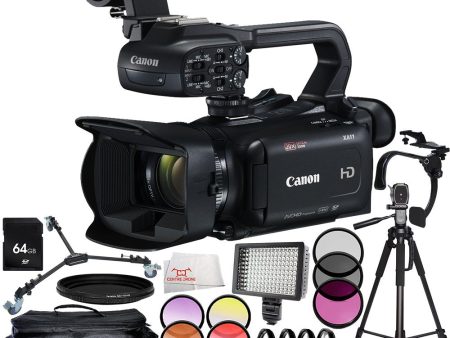 Canon XA11 Compact Full HD Camcorder 12PC Accessory Bundle For Sale