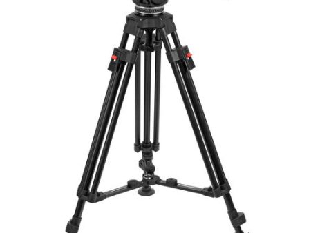 Cartoni Focus HD Fluid Head & Two-Stage 3-Tube Aluminum Alloy Tripod Hot on Sale