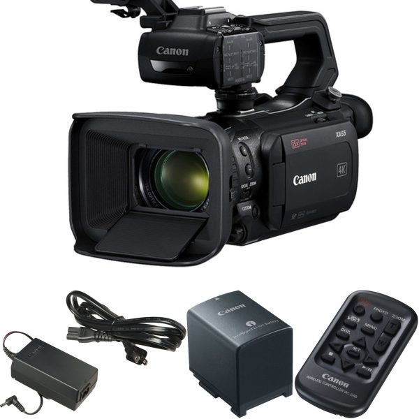 Canon XA55 Professional UHD 4K Camcorder USA Supply