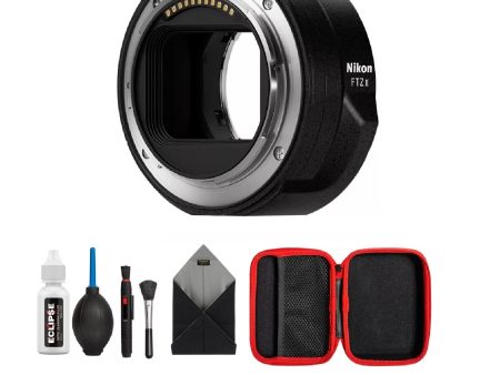 Nikon 4264 FTZ II Lens Mount Adapter for Z-Mount Mirrorless Bundle with All-in-One Cleaning Kit W  Ruggard Wrap + Case Discount