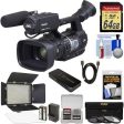 JVC GY-HM620U ProHD Professional Mobile News Camcorder with Microphone + 64GB Card + LED Video Light + 3 Filters + HDMI Cable + Kit Discount