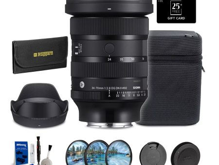 Sigma 24-70mm f 2.8 DG DN II Art Lens (Sony E) + Lens Filter Kit 82MM + BuyDirect & Save Gift Card - $25.00 + More For Sale