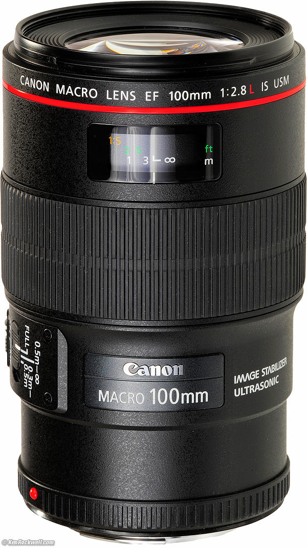 Canon EF 100mm f 2.8L Macro IS USM Lens with Accessory Bundle on Sale