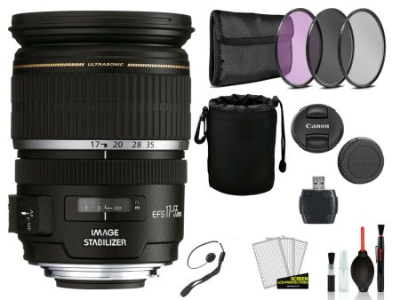 Canon EF-S 17-55mm f 2.8 IS USM Lens Deluxe Bundle For Sale