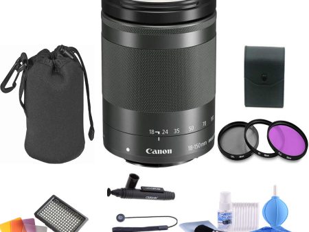 Canon EF-M 18-150mm f 3.5-6.3 IS STM Lens - with Accessory Bundle For Cheap