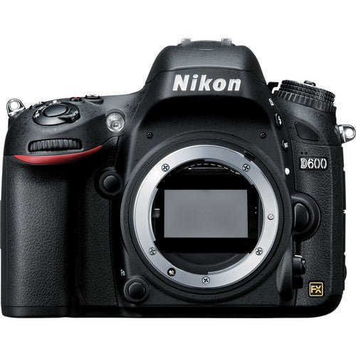 Nikon D600 DSLR Camera (Body Only) with 64GB Card | Sling Case | Flash | Grip| Battery & Charger + Remote Kit Supply