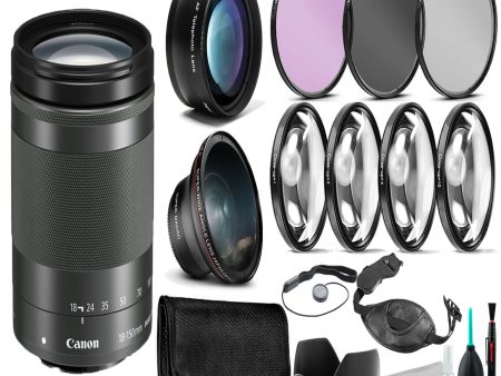 Canon EF-M 18-150mm f 3.5-6.3 IS STM Lens - with CLEANING & FILTER KIT Fashion