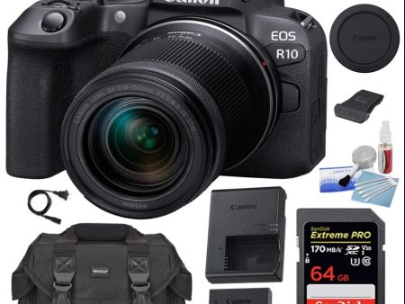 Canon EOS R10 Mirrorless Camera with 18-150mm Lens Starter Bundle Sale