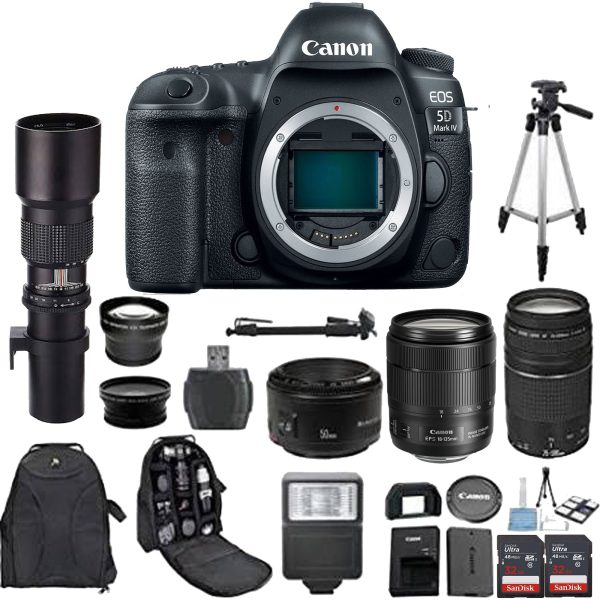 Canon EOS 5D Mark IV DSLR Camera with Canon 18-135mm USM For Sale