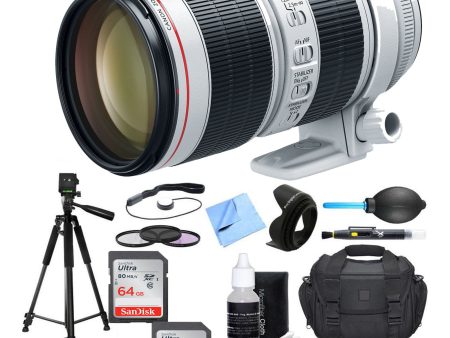 Canon EF 70-200mm f 2.8L IS III USM Lens with SanDisk 2x 64GB Memory Cards Essential Bundle Online now