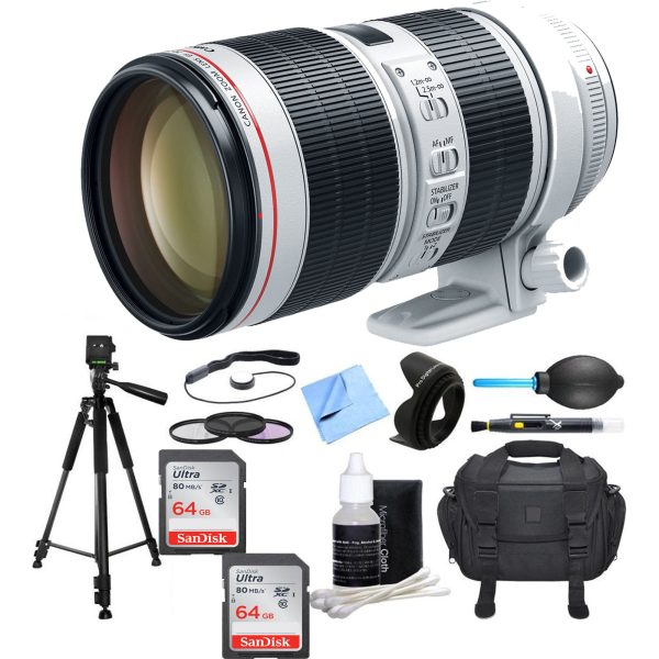 Canon EF 70-200mm f 2.8L IS III USM Lens with SanDisk 2x 64GB Memory Cards Essential Bundle Online now