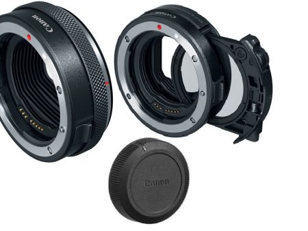 Canon Control Ring Mount Adapter EF-EOS R + Canon Drop-In Filter Mount Adapter with Circular Polarizer Filter Fashion